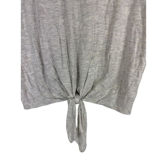 Clyde & Baxter grey front tie t-shirt- size M - Picture 4 of 7